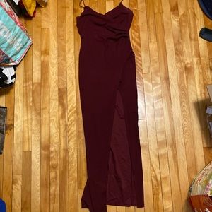 Windsor Sasha Formal High Slit Wrap Dress